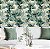 Papel de parede Autoadesivo Quarto Folhas Verdes Com Flores Amarelas Com Fundo Bege - Imagem 3