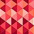 Papel de parede Autoadesivo Sala Rosa Laranja Geométrico Setas Mosaico - Imagem 5