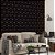 Papel de parede Autoadesivo Quarto Linhas Geométricas Pentágono Branco Com Fundo Preto - Imagem 5