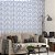 Papel de parede Autoadesivo Quarto Linhas Azuis Pintadas Em Tinta Óleo Com Fundo Branco - Imagem 2