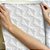 Papel de parede Autoadesivo Sala Floral Moderno Cinza Mosaico - Imagem 4