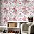 Papel de parede Autoadesivo Quarto Teen Paris Rosa Torre Eiffel Floral - Imagem 1