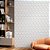 Papel de parede Autoadesivo Sala Efeito Gesso Cinza Geométrico Triangular - Imagem 1