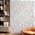 Papel de parede Autoadesivo pra Quarto Floral abstrato branco e preto - Imagem 4