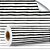 Papel de parede Autoadesivo Sala Listra Horizontal Preto e Branco - Imagem 4