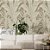 Papel de Parede Adesivo Vinílico Folhas Efeito Textura Linho Bege Marrom - Imagem 1
