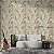Papel de Parede Adesivo Vinílico Folhas Efeito Textura Linho Bege Marrom - Imagem 2
