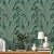 Papel de Parede Adesivo Vinílico Folhas Efeito Textura Linho Verde - Imagem 5