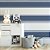 Papel de parede Autoadesivo Quarto Listra Azul - Imagem 1