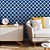 Papel de Parede Adesivo Vinil Provençal Azul Mosaico Sala Quarto - Imagem 1