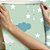 Papel de parede Autoadesivo Infantil Nuvem com Estrelas Fundo Verde - Imagem 3