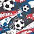 Papel de parede Autoadesivo Infantil Bolas de Futebol - Imagem 1
