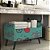 Papel de parede Autoadesivo Quarto Bicicletas Vintage Coloridas Com Fundo Verde - Imagem 4