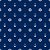Papel de Parede Adesivo Vinil  Marinheiro Fundo Azul Âncoras Quarto - Imagem 1