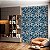 Papel de Parede Adesivo Vinil Aspirais Azuis e Branca Sala Quarto Cozinha - Imagem 3