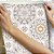 Papel de Parede Adesivo Vinil Azulejos Portugueses Azul Laranja Beje - Imagem 1
