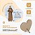 Lembrancinha Católica Coração São Francisco de Assis MDF Recordação Especial - Kit de 30 unidades - Imagem 3