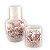 Moringa Francesa Jarra Água com Copo de Porcelana 1,250 ml AZALEIAS SILVESTRE ROSA/ROSA - Imagem 2