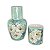 Moringa Francesa Jarra Água com Copo de Porcelana 1,250 ml AZALEIAS BRANCA/TIFFANY - Imagem 2