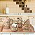 Jogo Cantinho do Café 4 Mini Canecas 50 ml Bule Reto 360 ml Açucareiro Porta Sache e Bandeja de Porcelana Pintada à Mão - Imagem 7
