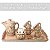 Jogo Cantinho do Café 4 Mini Canecas 50 ml Bule Reto 360 ml Açucareiro Porta Sache e Bandeja de Porcelana Pintada à Mão - Imagem 3