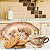 Xícara de Café Lady 80 ml com Bandeja de Lanche Porcelana Oval Pintada à Mão ROSAS BRANCA - CHOCOLATE - Imagem 4