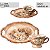 Xícara de Café Lady 80 ml com Bandeja de Lanche Porcelana Oval Pintada à Mão ROSAS BRANCA - CHOCOLATE - Imagem 3