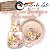 Kit Moringa Jarra de Água com Copo de Porcelana 500 ml Prato de Apoio e Porta Remédio Pintado à Mão ROSAS BR AM RO/ROSA - Imagem 2