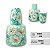 Kit Moringa Jarra de Água com Copo de Porcelana 500 ml Prato de Apoio e Porta Remédio Pintado à Mão AZALEIA BRANCA/TIFFA - Imagem 3