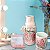 Moringa Jarra de Água Fresca 750 ml com Copo de Porcelana Pintada à Mão CACHOS DE UVA ROSE/ROSA - Imagem 7