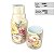 Moringa Jarra de Água Fresca 750 ml com Copo de Porcelana Pintada à Mão AZALEIAS BRANCA AMARELA ROSA/CARAMELO - Imagem 3