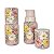 Moringa Jarra de Água Fresca 750 ml com Copo de Porcelana Pintada à Mão ROSAS BRANCA ROSA AMARELA/ROSA - Imagem 1
