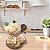 Jogo de 6 Xícaras de Café Reta 50 ml com Bule Chaleira Porcelana Pintado à Mão AZALEIAS SILVESTRE ROSA/AMARELO - Imagem 4