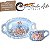 Xícara de Chá Café com Leite 190 ml com Bandeja de Lanche - AZALEIA SILVESTRE ROSA/AZUL - Imagem 6