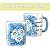 Caneca Reta Chocolate Chá Café de Porcelana 300 ml Pintada à Mão Salmos A Mulher Sábia MARGARIDAS BRANCAS - Imagem 2