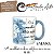 Caneca Reta Chocolate Chá Café de Porcelana 300 ml Pintada à Mão Salmos A Mulher Sábia MARGARIDAS BRANCAS - Imagem 6
