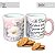Caneca Reta Chocolate Chá Café de Porcelana 300 ml Pintada à Mão Salmos Se Deus é por Nós ROSA ROSA - Imagem 3