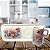 Caneca de Café 100 ml Xícara com Bandeja de Lanche Porcelana Retangular Pintada à Mão ROSA ROSA - ROSA - Imagem 4