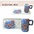 Caneca de Café 100 ml Xícara com Bandeja de Lanche Porcelana Retangular Pintada à Mão ROSA ROSA - AZUL - Imagem 2