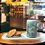 Caneca de Café 100 ml Xícara com Bandeja de Lanche Porcelana Retangular Pintada à Mão ROSA BRANCA - TIFFANY - Imagem 5