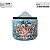 Saleiro de Parede Reto Porcelana Tampa Madeira 700 grs Sal Pintado à Mão - AZALEIA SILVESTRE ROSA - AZUL - Imagem 3