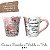 Caneca Tulipa Cônica Chá Café de Porcelana 190 ml Pintada à Mão Salmos Bíblicos Eu sou o Caminho ROSAS ROSA - Imagem 1