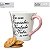 Caneca Tulipa Cônica Chá Café de Porcelana 190 ml Pintada à Mão Salmos Bíblicos Eu sou o Caminho ROSAS ROSA - Imagem 3