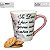Caneca Tulipa Cônica Chá Café de Porcelana 190 ml Pintada à Mão Salmos Bíblicos Se Deus é por nós ROSA BRANCA - Imagem 3