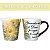 Caneca Tulipa Cônica Chá Café de Porcelana 190 ml Pintada à Mão Salmos Bíblicos Guarda-me o Deus ROSA AMARELA - Imagem 2