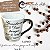 Caneca Tulipa Cônica Chá Café de Porcelana 190 ml Pintada à Mão Salmos Bíblicos Guarda-me o Deus ROSA AMARELA - Imagem 6