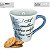 Caneca Tulipa Cônica Chá Café de Porcelana 190 ml Pintada à Mão Salmos Bíblicos A mulher sábia MARGARIDAS BRANCAS - Imagem 3