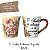 Caneca Tulipa Cônica Chá Café de Porcelana 190 ml Pintada à Mão Salmos Bíblicos O Senhor AZALEIA SILVESTRE ROSA - Imagem 1