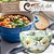 Bowl Tigela Japonesa Cumbuca de Porcelana Cereal Açai 500 ml Pintada à Mão ROSAS BRANCA - VERDE - Imagem 4