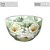 Bowl Tigela Japonesa Cumbuca de Porcelana Cereal Açai 500 ml Pintada à Mão ROSAS BRANCA - VERDE - Imagem 2